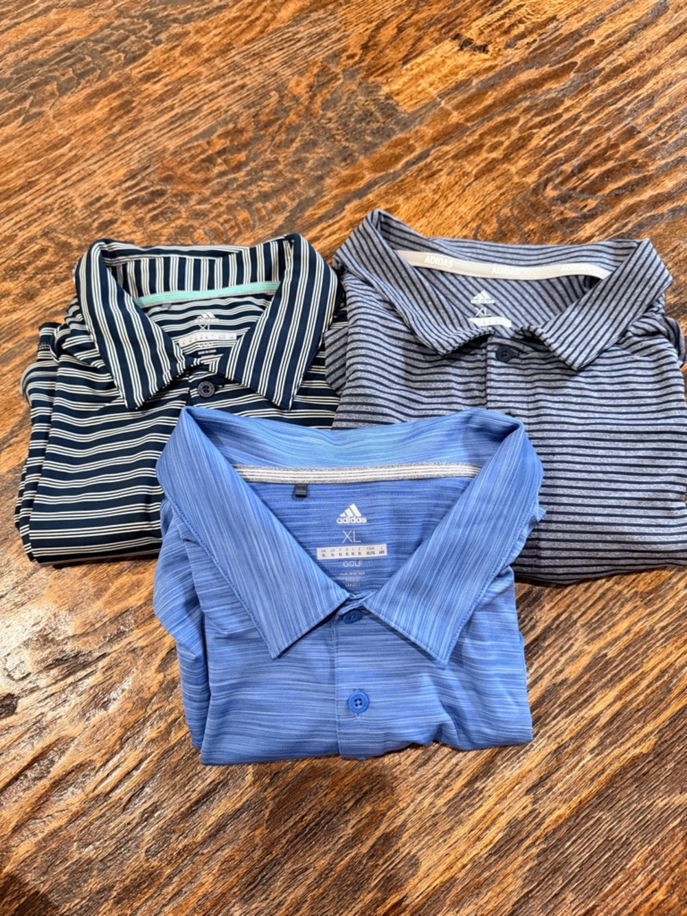 3 for the price of one!! adidas Men’s Striped Polo Pack